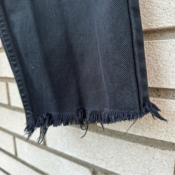 Levi’s Silvertab Loose Black Raw Hem High Rise Jeans Vintage 90s - Picture 3 of 11